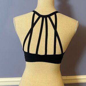 Athleta Black Strappy Back Bra